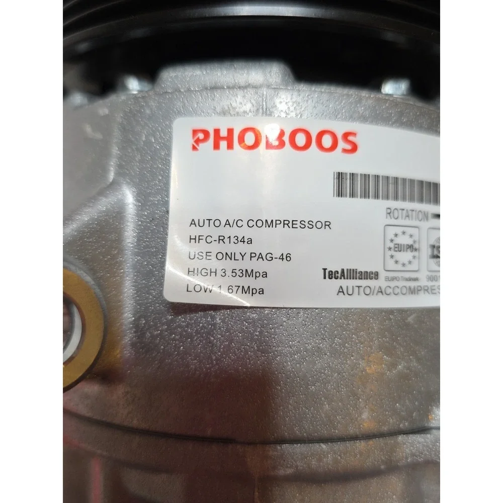 PHOBOOS A/C Compressor with Clutch Compatible with Toyota Corolla 2014-2022 L4 1